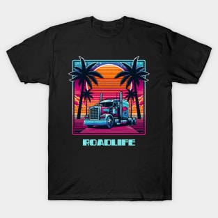 Retro cyber trucker T-Shirt